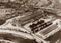 Luftaufnahme Lehrter Stadtbahnhof um 1910