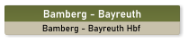 Bamberg - Bayreuth Bamberg - Bayreuth Hbf