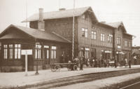 Bahnhof um 1920