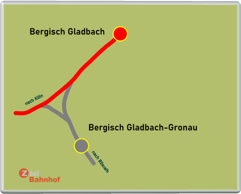 Bergisch Gladbach Bergisch Gladbach-Gronau nach Köln nach Rösrath